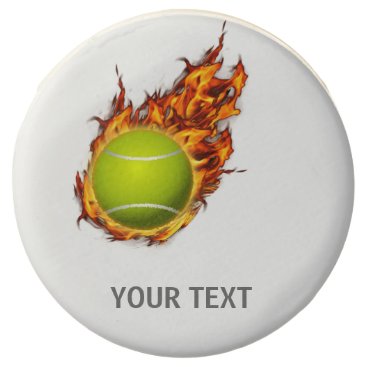 Personalized Tennis Ball on Fire Tennis Theme Gift Chocolate Dipped Oreo