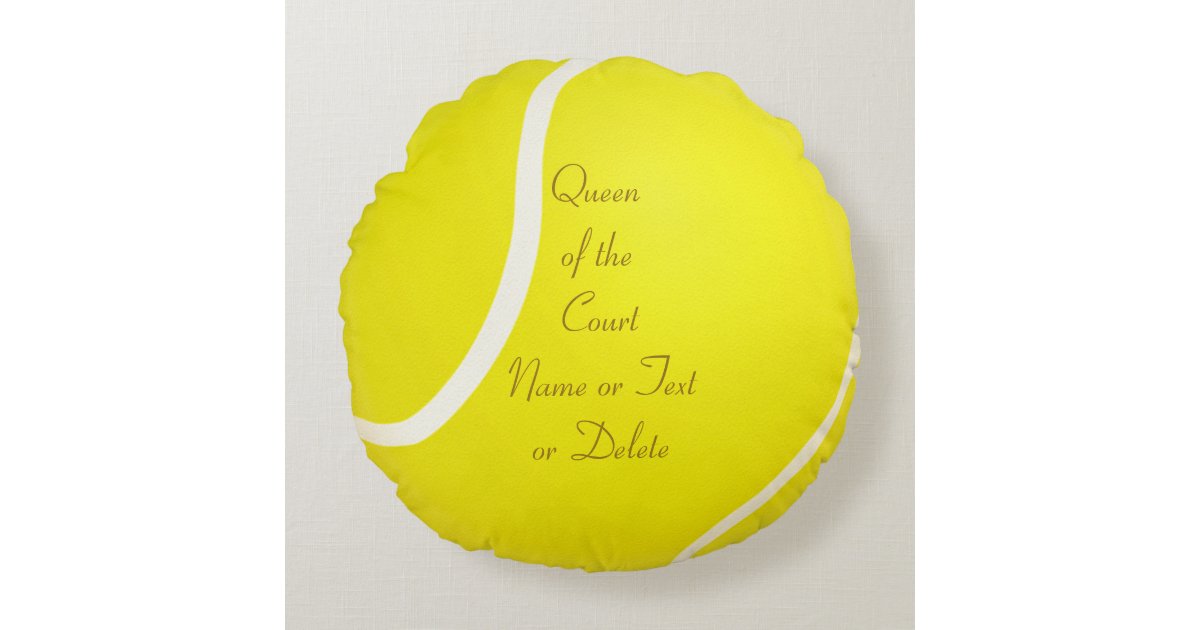 Personalized Tennis Ball Pillow with YOUR TEXT Zazzle