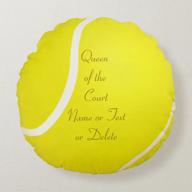 Personalized Tennis Ball Pillow with YOUR TEXT Zazzle