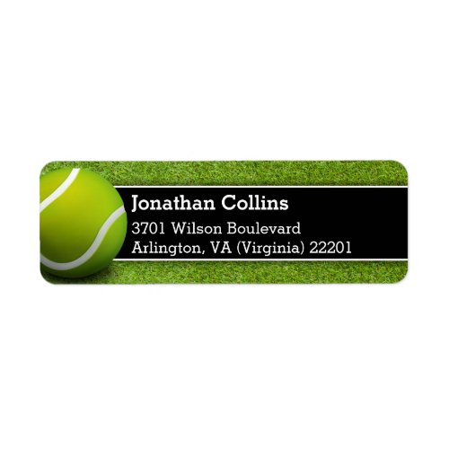 Personalized Tennis Ball  Sport Label