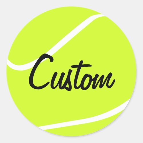 Personalized Tennis Ball Stickers