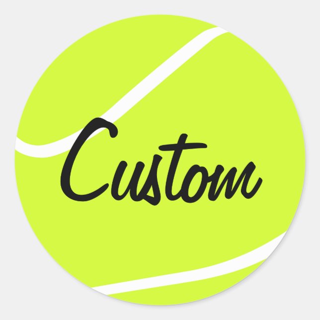 Personalized Tennis Ball Stickers (Front)