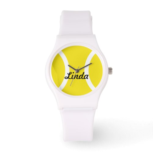 Personalized tennis ball watches with custom name