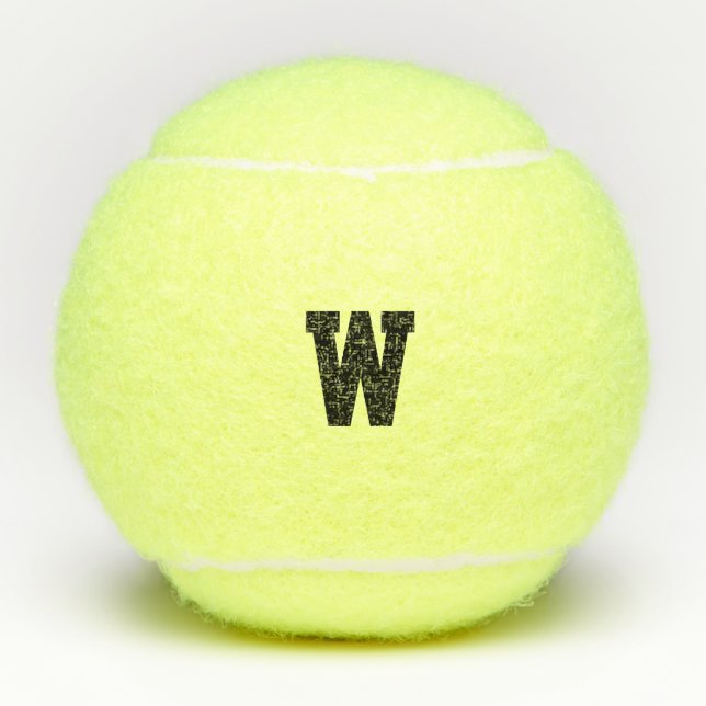 Personalized Tennis Ball with initials (Front)