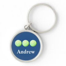 Personalized Tennis Balls in a Row