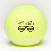 Personalized tennis balls printed with funny logo