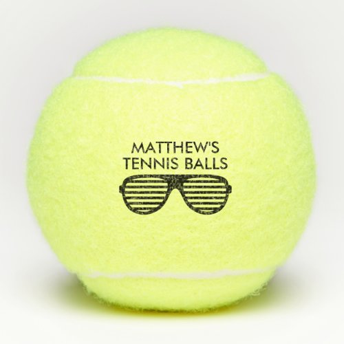 Personalized tennis balls printed with funny logo