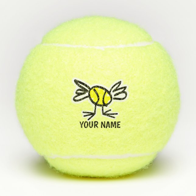 Personalized tennis balls with cute design (Front)