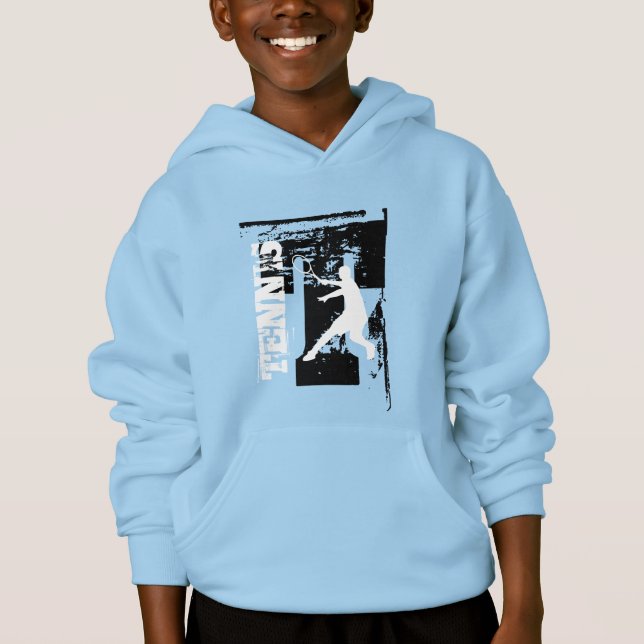 Personalized tennis clothes for teen children hoodie (Front)