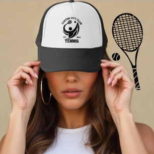Personalized Tennis Club & City Name Gift Idea Trucker Hat