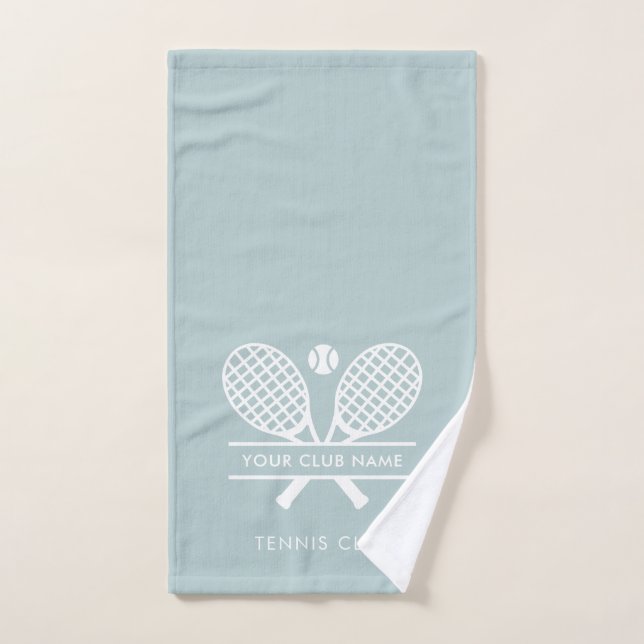 Personalized Tennis Club Name Modern  Hand Towel (Hand Towel)