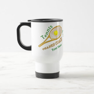Personalized Tennis Coach Gift Ideas Travel Mug