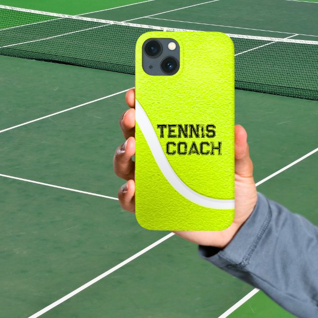 Personalized Tennis Coach Yellow Ball Case-Mate iPhone Case (Personalized Tennis Coach Yellow Ball Case-Mate iPhone Case)