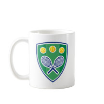 Personalized tennis coffee mug