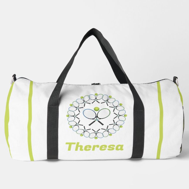 Personalized Tennis Duffle Bag (Front)