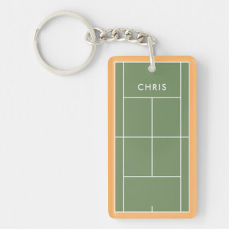 Personalized Tennis Gift Keychain