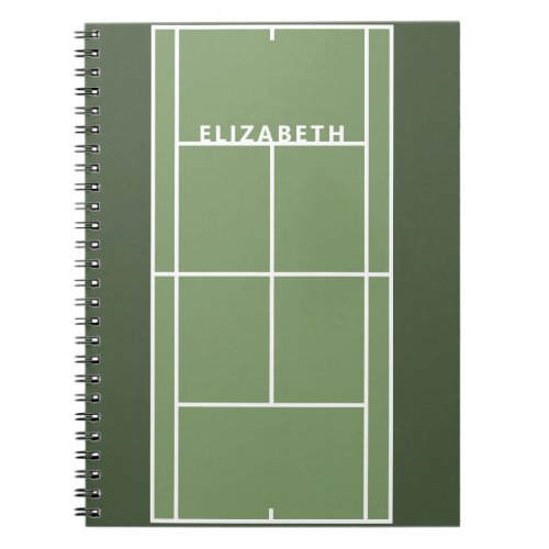 Personalized Tennis Gift Notebook