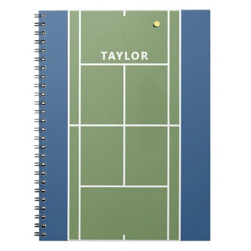 Personalized Tennis Gift Notebook