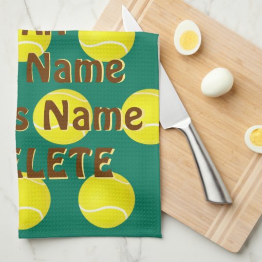 Personalized Tennis Gifts, Custom Tennis Towels Zazzle