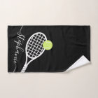 Personalized Tennis Girls Script Name Hand Towel