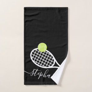 Personalized Tennis Girls Script Name Hand Towel