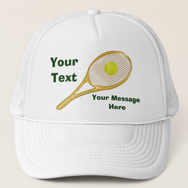 Personalized Tennis Hats for Men and Women (Front)