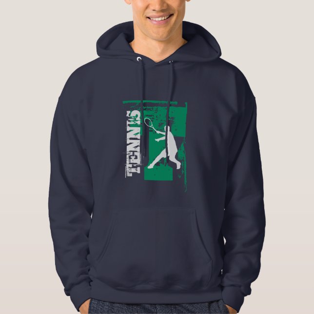 Personalized tennis hoodie for kids and adults (Front)