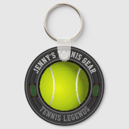 Personalized Tennis Keychain
