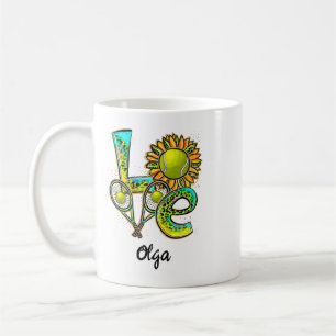 Personalized Tennis Love Happy Tennis Day Coffee Mug