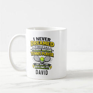 Personalized Tennis Love   Happy Tennis Day Coffee Mug