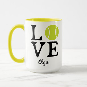 Personalized Tennis Love Happy Tennis Day Mug