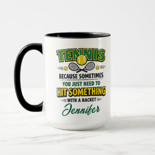 Personalized Tennis Love   Happy Tennis Day Mug