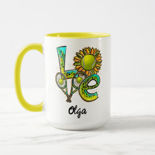 Personalized Tennis Love Happy Tennis Day Mug