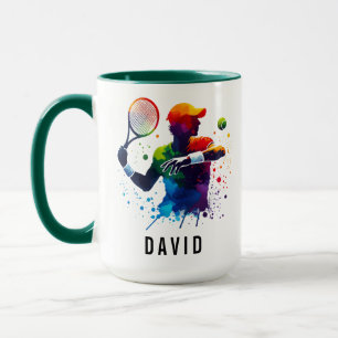 Personalized Tennis Love Happy Tennis Day Mug
