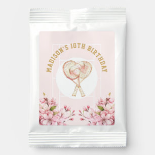 Personalized Tennis Luxury Birthday Pink Gold Margarita Drink Mix