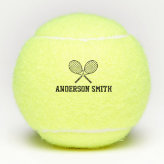 Personalized Tennis Monogram Name  Balls