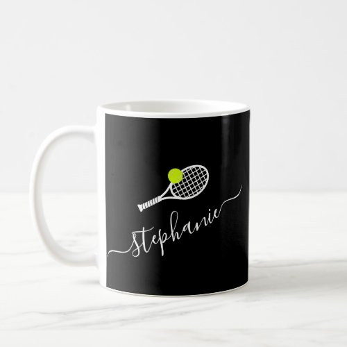 Personalized Tennis Monogram Name Coffee Mug