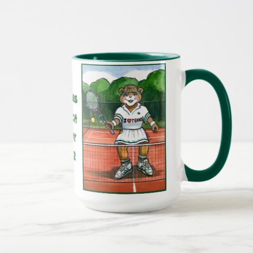 Personalized Tennis Mug for Coach or Player