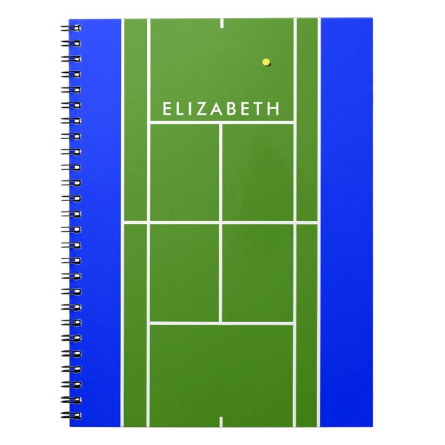 Personalized Tennis Notebook (Front)