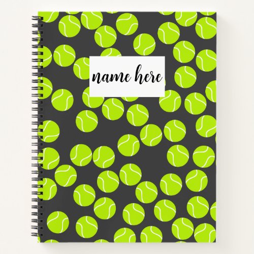 Personalized Tennis Notebook