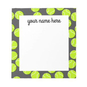 Personalized Tennis Notepad