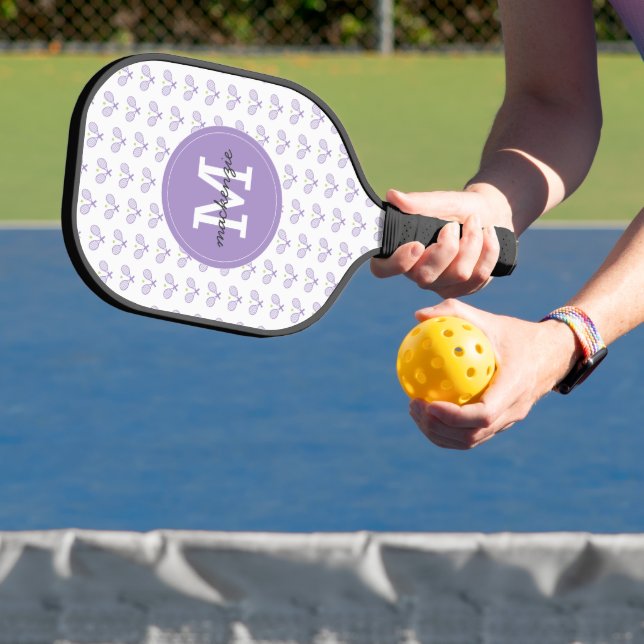 Personalized Tennis Pattern Custom Name Tennis Pickleball Paddle (Insitu)