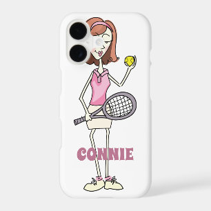 Personalized Tennis Player iPhone 17 Case