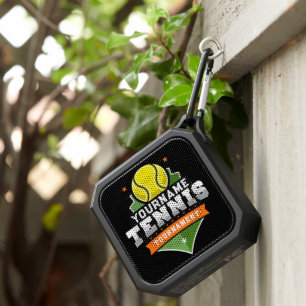 Personalized Tennis Player NAME Varsity Tournament Bluetooth Speaker