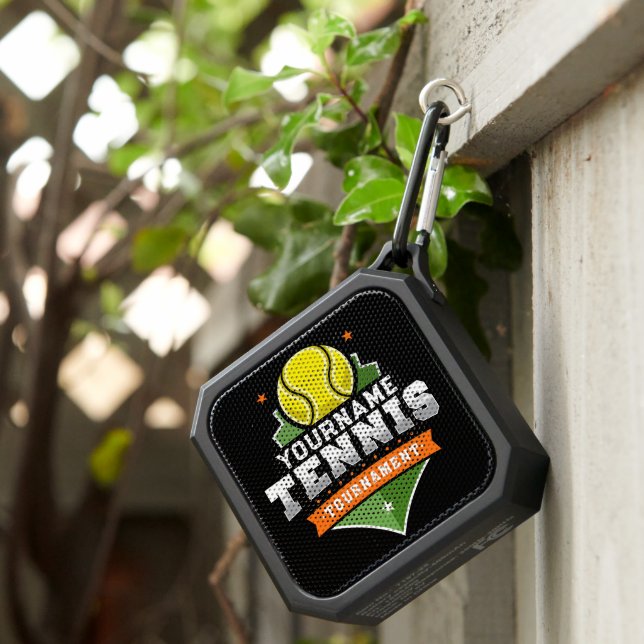 Personalized Tennis Player NAME Varsity Tournament Bluetooth Speaker (Inisitu)