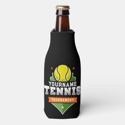 Personalized Tennis Player NAME Varsity Tournament Bottle Cooler