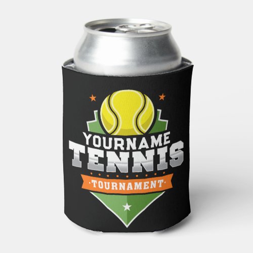 Personalized Tennis Player NAME Varsity Tournament Can Cooler