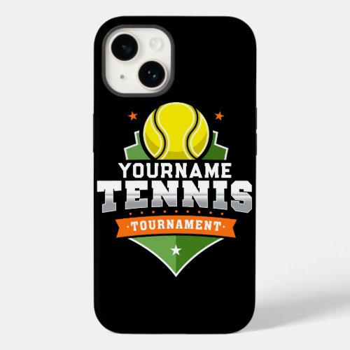 Personalized Tennis Player NAME Varsity Tournament Case_Mate iPhone 14 Case