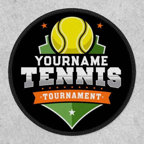 Personalized Tennis Player NAME Varsity Tournament Patch