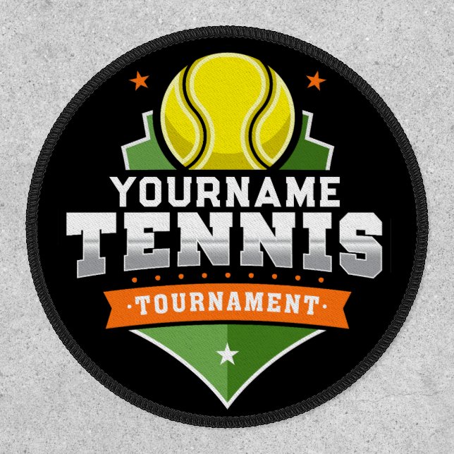 Personalized Tennis Player NAME Varsity Tournament Patch (Front)